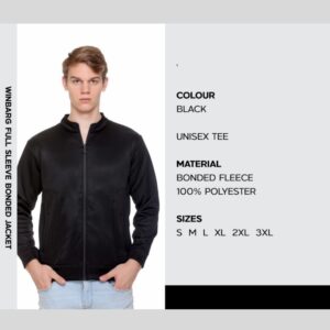 Full Sleeve Bonded Jacket Black