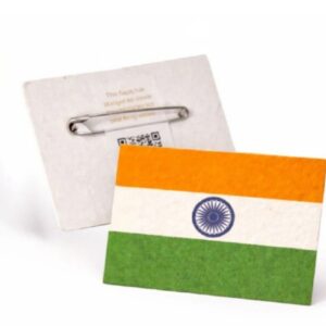 Tricolour Plantable Badge